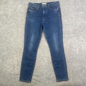 Revtown Mid Rise Skinny Jeans Womens 30 Regular Stretch Zip Fly Medium Wash